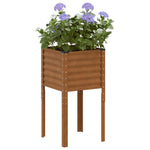 ZNTS Garden Planter 45x45x88 cm Weathering Steel 4008968