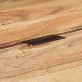323522 Console Table 100x35x76 cm Solid Acacia Wood with Live Edges