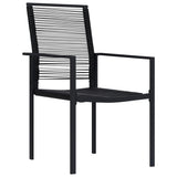 Dining Set Black Glass Standard Durable Dining Set 3060263