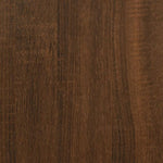 ZNTS 3 Piece Bathroom Cabinet Set Brown Oak Engineered Wood 3187611