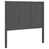 Bed Headboard Grey 80.5x4x100 cm Solid Pine Wood 818067