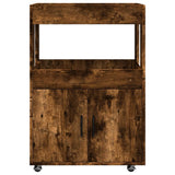 Bar Cart Smoked Oak 60x39.5x89 cm Engineered Wood 848273