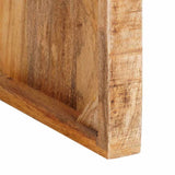 End Table Brown 60 x 35 x 46 cm Solid Mango Wood 4104575