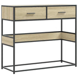 Console Table Sonoma Oak 90x35x80 cm Engineered Wood 849175