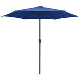 Garden Parasol with Aluminium Pole 270x246 cm Azure Blue 47351