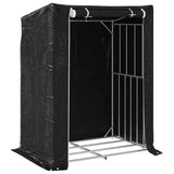 Firewood Rack with Rain Cover 150x100x200 cm Galvanised Steel 4104955