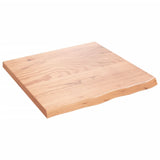 Wall Shelf Light Brown 60x60x cm Treated Solid Wood Oak 363654