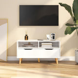 TV Cabinet High Gloss White 90x40x48.5 cm Engineered Wood 326783