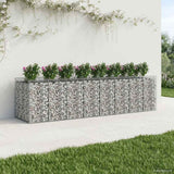 Gabion Raised Bed 4 pcs Silver 3422228