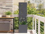 Garden Privacy Screen Anthracite 32 x 140 cm Cold-rolled steel 876380