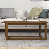 Coffee Table Honey Brown 110x55x45 cm Solid Wood Pine 822170