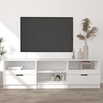 TV Cabinet White 150x33.5x45 cm Engineered Wood 811457