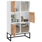 Highboard White 70x35x125 cm Engineered Wood 352136