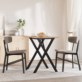 Dining Table X-Frame 80x50x75.5 cm Solid Wood Pine and Steel 3282760