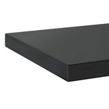 Wall Shelves 2 pcs 50x30 cm Black Stainless Steel 30294
