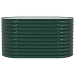 Garden Raised Bed Green 160 x 80 x 81 cm Steel 42008125