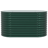 Garden Raised Bed Green 160 x 80 x 81 cm Steel 42008125