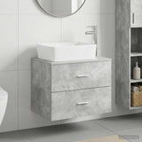 Bathroom Furniture Set Concrete Grey Engineered Wood 3404393
