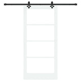 Sliding Door ORKDAL White and Black 93 x 202 cm 3332204