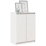 Sideboard White 60x36x84 cm Solid Pinewood 808109
