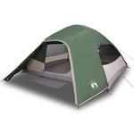 ZNTS Camping Tent Dome 4-Person Green Waterproof 94719