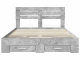 Bed Frame with Drawer with Headboard Manual Engineered Wood 3411662