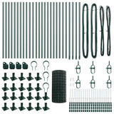 Welded Wire Fence with Concrete Base 50 x 0.6 m 3350875