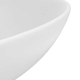 146976 Bathroom Sink Ceramic Matt White Round