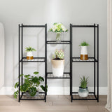 Flower Stand 83x25x80 cm Black Iron 343127