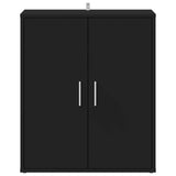 808919 Shoe Cabinet Black 60x35x70 cm Engineered Wood