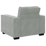 Sofa Set with Cushion 3 pcs Grey 220 x 78 x 84 cm Velvet 3324618