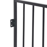 275411 Fireplace Fence for Pets Black Steel
