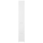Bathroom Cabinet White 25x26.5x170 cm Engineered Wood 808431