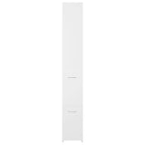 Bathroom Cabinet White 25x26.5x170 cm Engineered Wood 808431