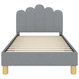 Children's Bed Frame with Headboard Light Grey 80 x 160 cm 42011044