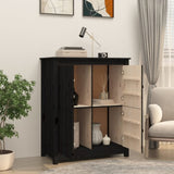 Sideboard Black 83x41.5x100 cm Solid Wood Pine 821511