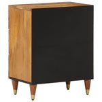 ZNTS Bedside Cabinet 50x33x62 cm Solid Wood Mango 358293