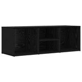 Shoe Bench Black Oak 102 x 35 x 35 cm Engineered Wood 875071