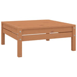 ZNTS 9 Piece Garden Lounge Set Solid Wood Pine Honey Brown 3082892
