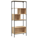 Bookcase 5-Tier Sonoma Oak 76x33x188.5 cm Engineered Wood 839004