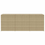 Garden Storage Box Mix Beige 984L Poly Rattan 365335
