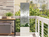 Garden Privacy Screen Silver 32 x 150 cm Galvanised steel 876383
