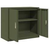Storage Cabinet Olive Green 80 x 40 x 70 cm Steel 891680