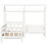 Day Bed Set with Roof without Mattress White 80x200 cm 3282247