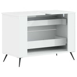 Bathroom Sink Cabinet BREDA High Gloss White 82 x 41x 59 cm 897459