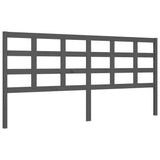 Bed Frame without Mattress Grey 200x200 cm Solid Wood 3194008