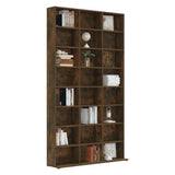 CD Cabinet Smoked Oak 102x23x177.5 cm Engineered Wood 815090