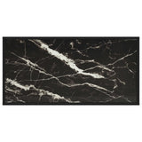 ZNTS Coffee Table Black with Black Marble Glass 100x50x35 cm 322882