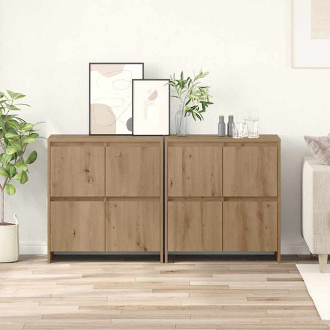 Sideboards 2 pcs Artisan oak 70 x 41 x 75 cm Engineered wood 3393515