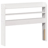 Bed Frame without Mattress White 75x190 cm Small Single Solid Wood Pine 3307147